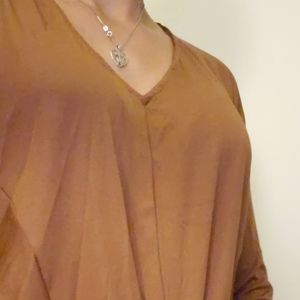 Beautiful low high front knot blouse